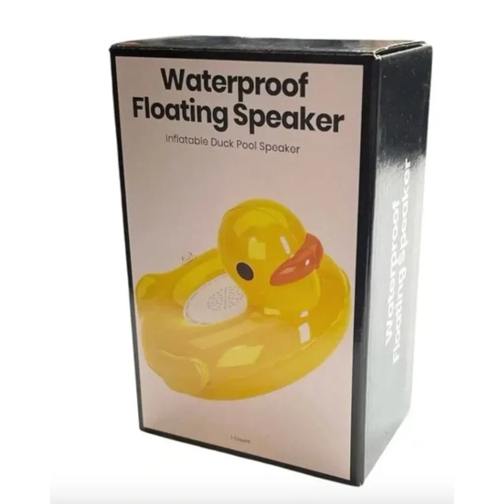 Waterproof Floating Speaker Inflatable Duck Pool Speaker - Picture 2 of 3